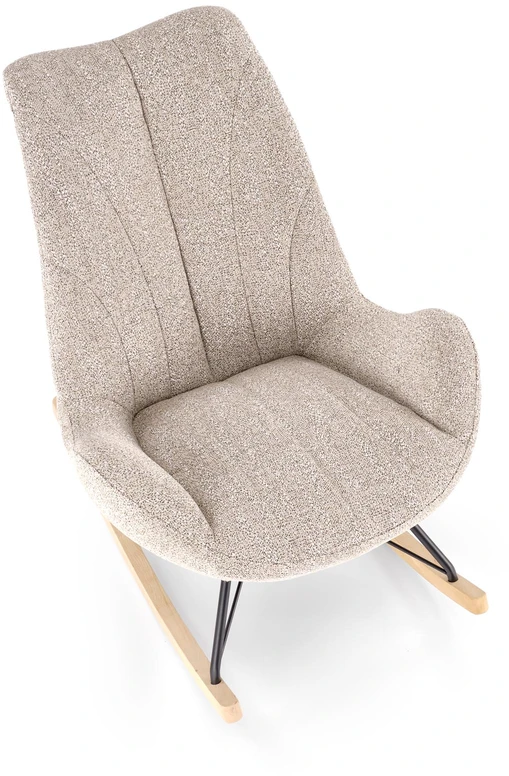Fotelis LUIS rocking chair, d.beige