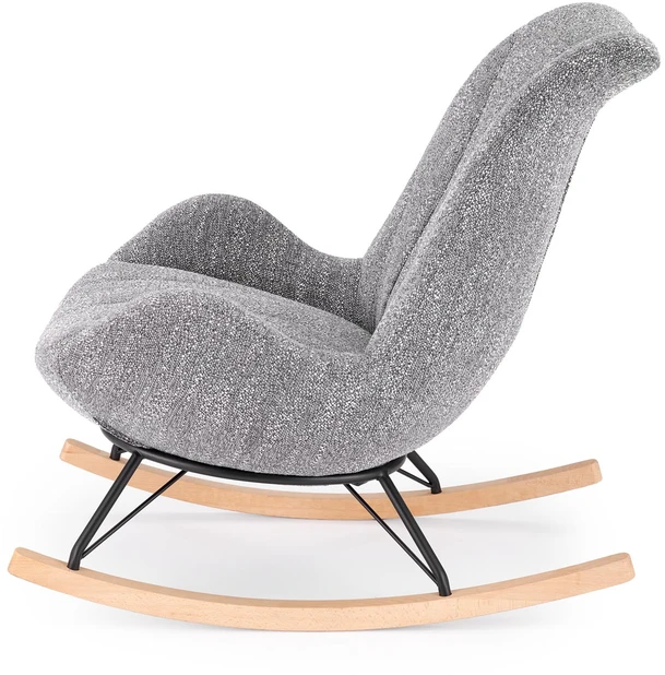 Fotelis LUIS rocking chair, pilkas