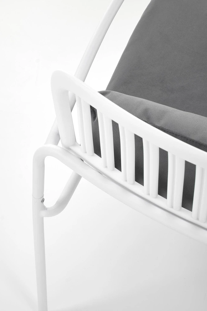 Fotelis MELBY leisure chair, baltas / pilkas
