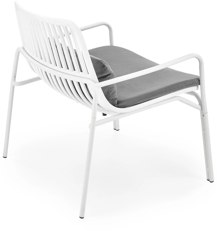 Fotelis MELBY leisure chair, baltas / pilkas