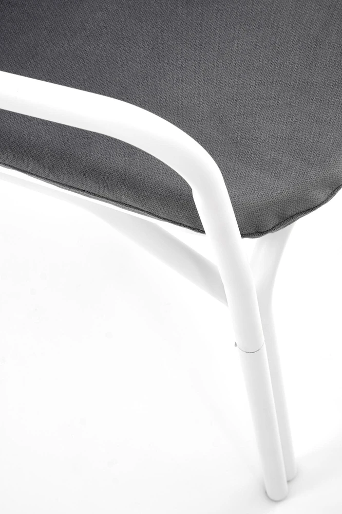 Fotelis MELBY leisure chair, baltas / pilkas