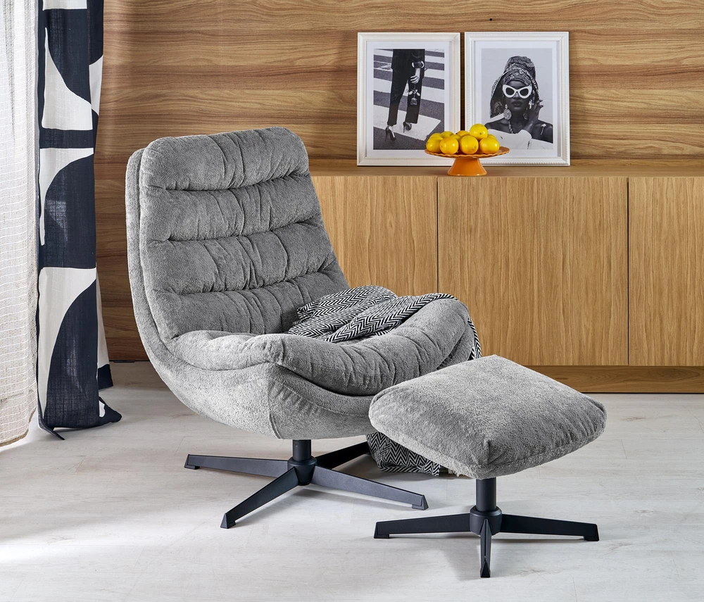 Fotelis OLYMPIC leisure chair pilkas