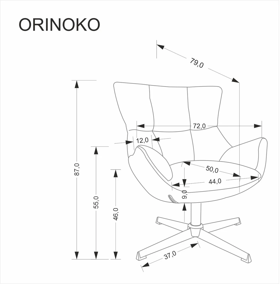 Fotelis ORINOKO leisure chair, beige
