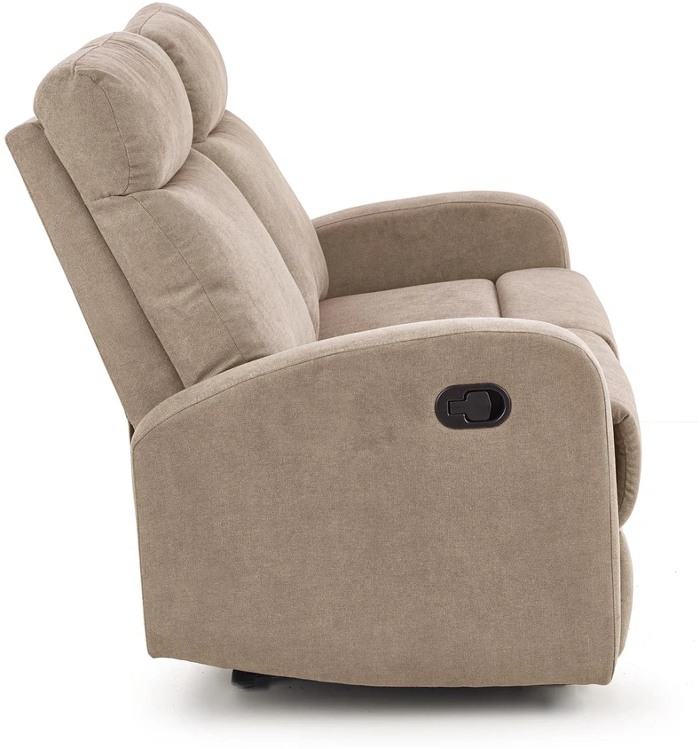 Fotelis OSLO 2S sofa su recliner funkcija, spalva: smėlio