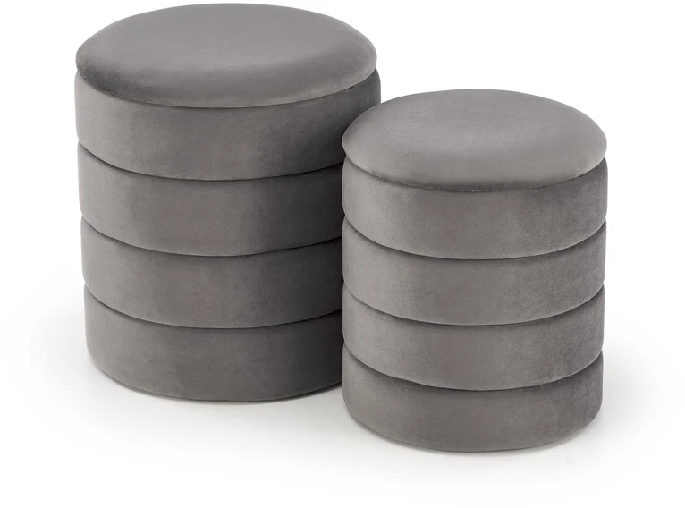 Fotelis PACHO set of two color: pilkas