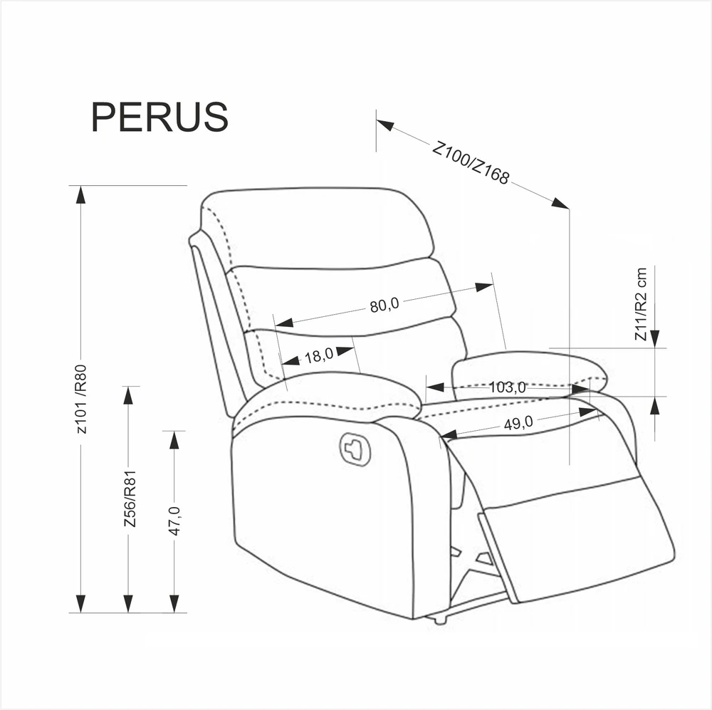 Fotelis PERUS leisure chair, beige