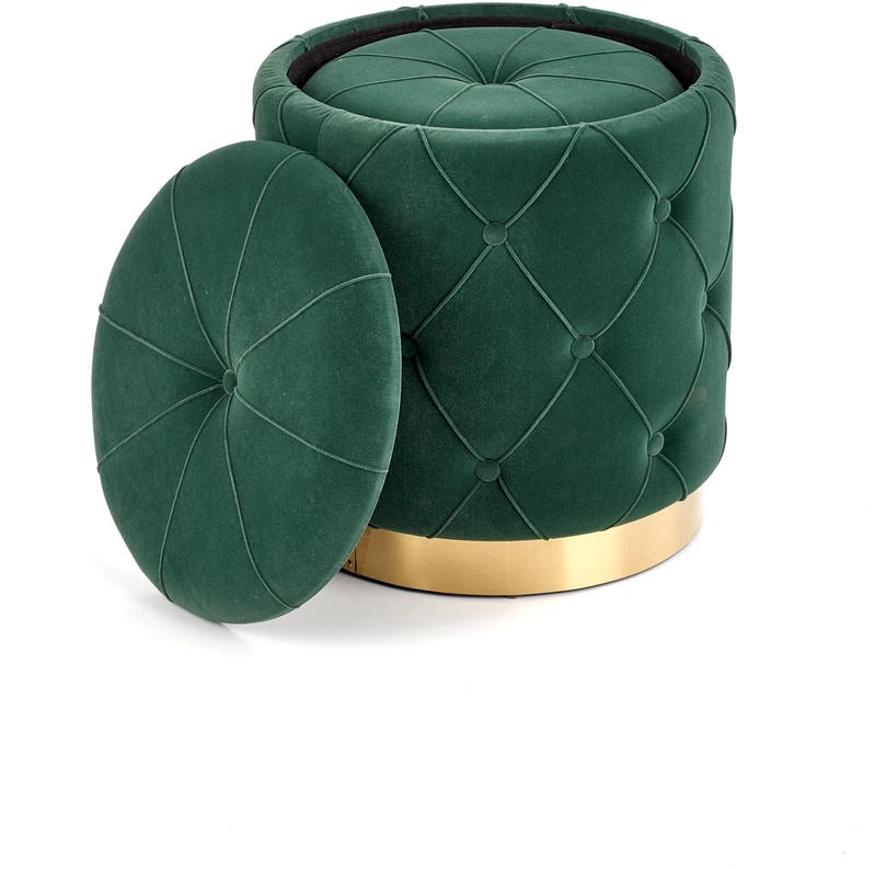 Fotelis POLLY set of two stools, color: dark žalias