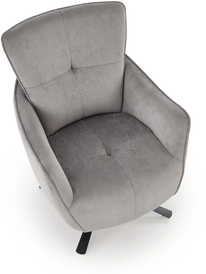 Fotelis SCAMPI leisure chair, pilkas