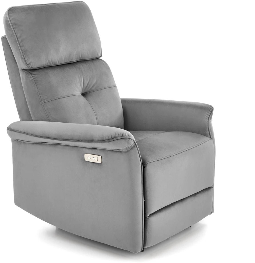 Fotelis SEMIR leisure chair, pilkas