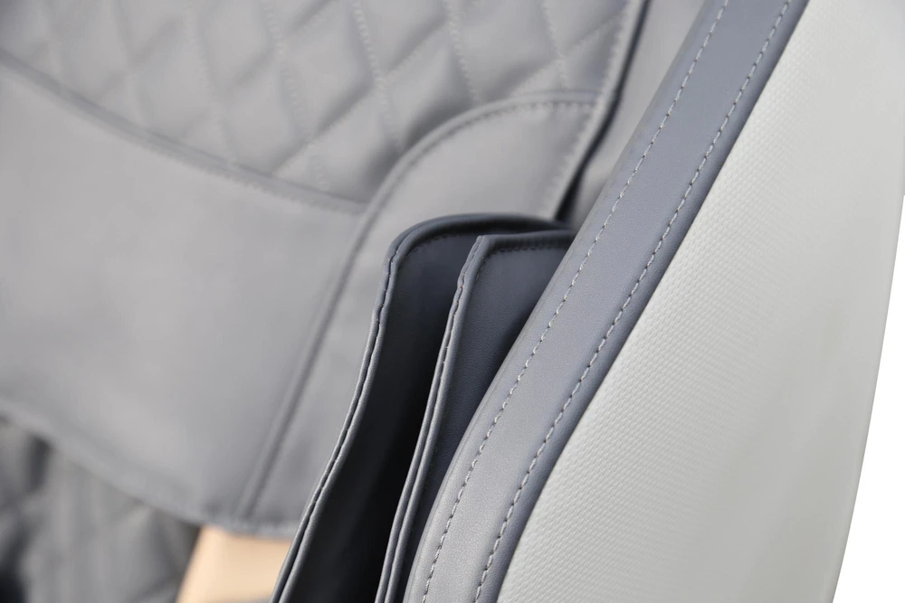 Fotelis SOLARIA massage chair / heating function / colors: cream / pilkas / auksinis