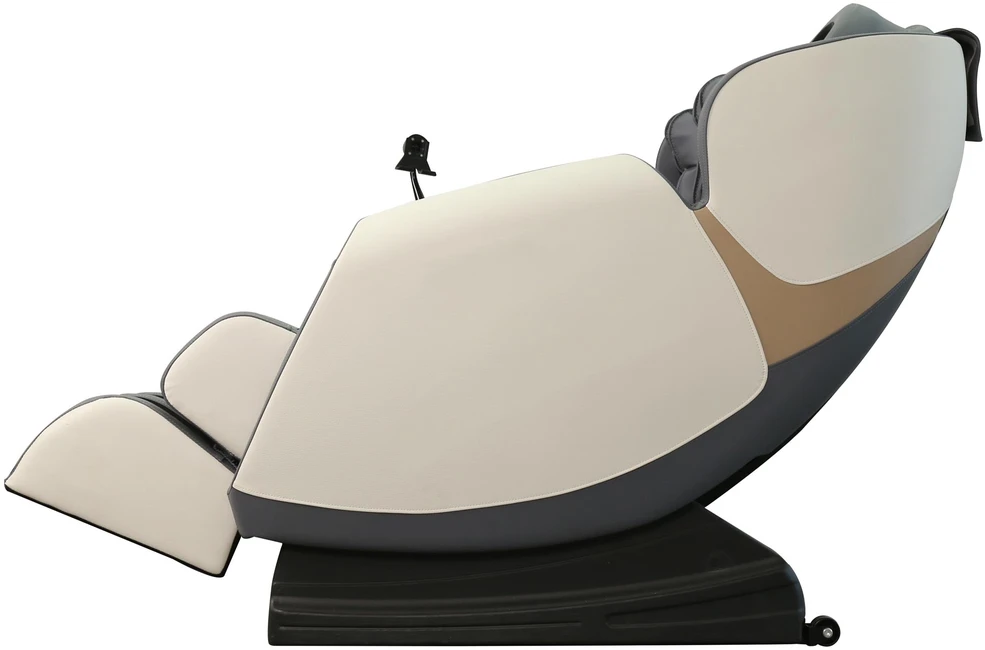 Fotelis SOLARIA massage chair / heating function / colors: cream / pilkas / auksinis