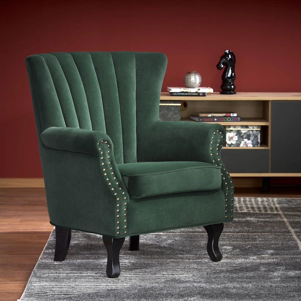 Fotelis TITAN chair color: dark žalias