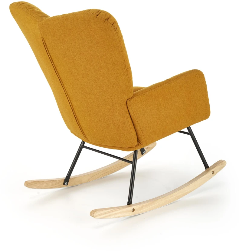 Fotelis VASCO rocking chair, mustard