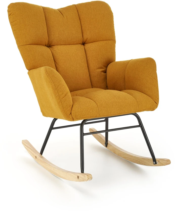 Fotelis VASCO rocking chair, mustard
