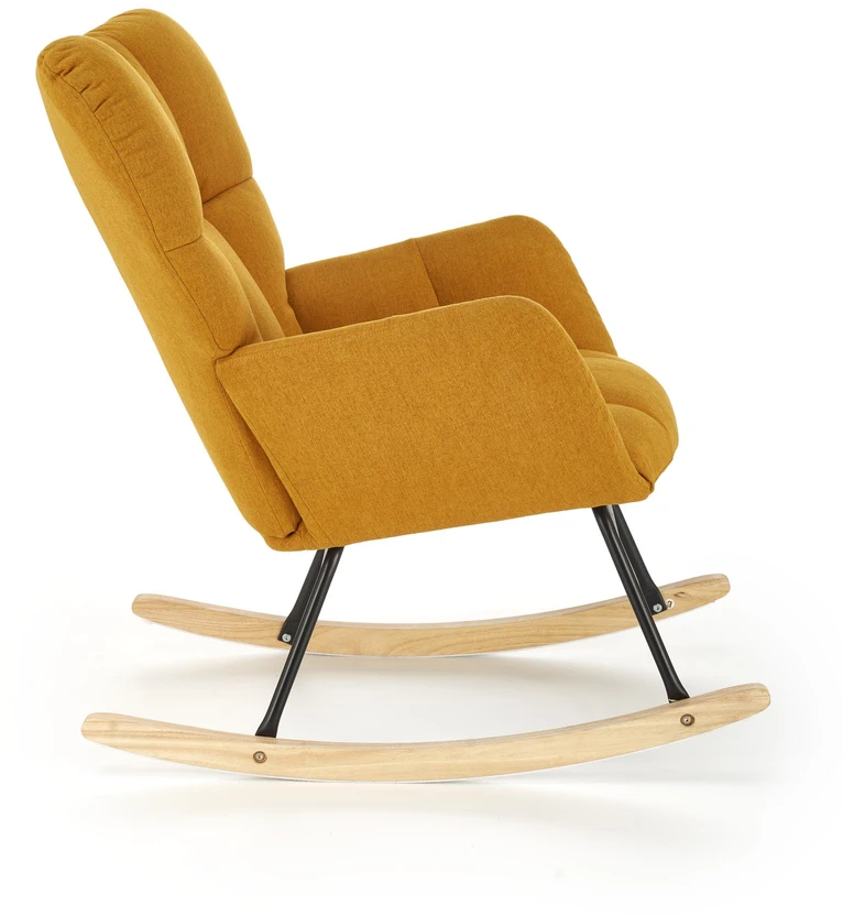 Fotelis VASCO rocking chair, mustard