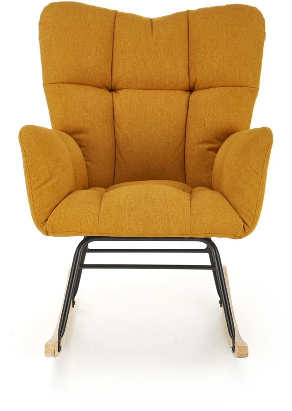 Fotelis VASCO rocking chair, mustard