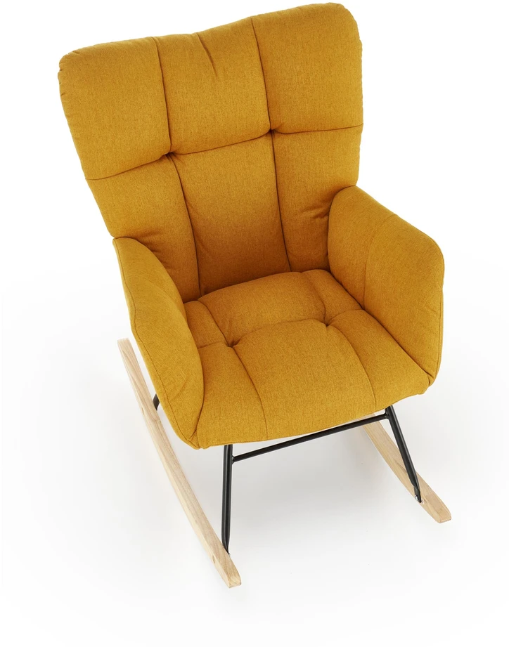 Fotelis VASCO rocking chair, mustard