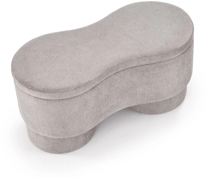 Fotelis VIVA bench with storage function, pilkas