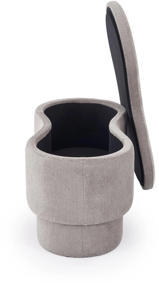 Fotelis VIVA bench with storage function, pilkas