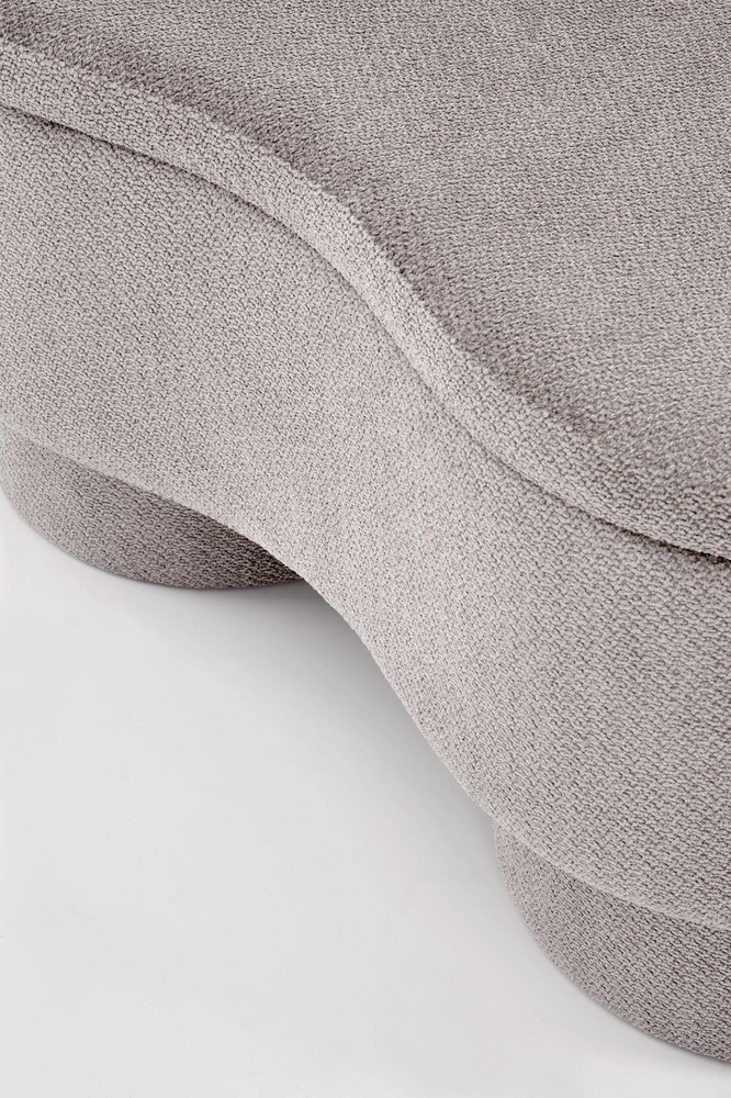 Fotelis VIVA bench with storage function, pilkas