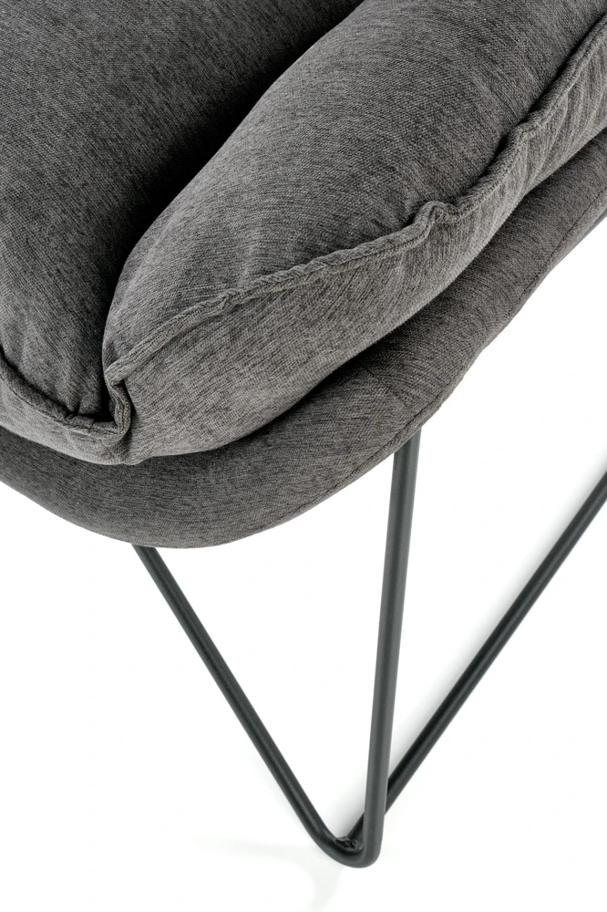 Fotelis VOLKER leisure armchair dark pilkas/ juodas