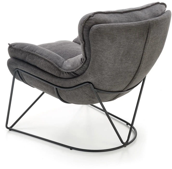 Fotelis VOLKER leisure armchair dark pilkas/ juodas