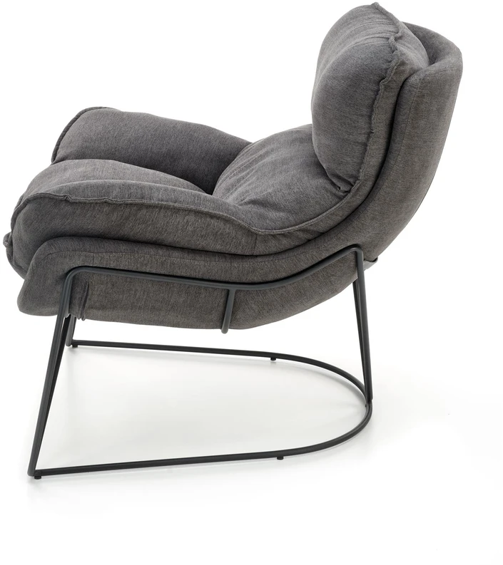 Fotelis VOLKER leisure armchair dark pilkas/ juodas
