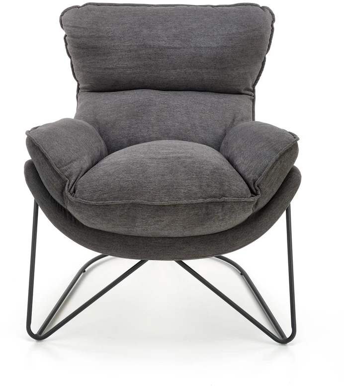 Fotelis VOLKER leisure armchair dark pilkas/ juodas