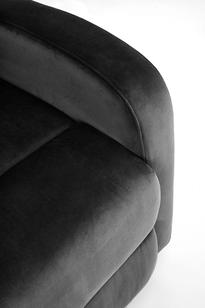 Fotelis WONDER recliner, juodos spalvos