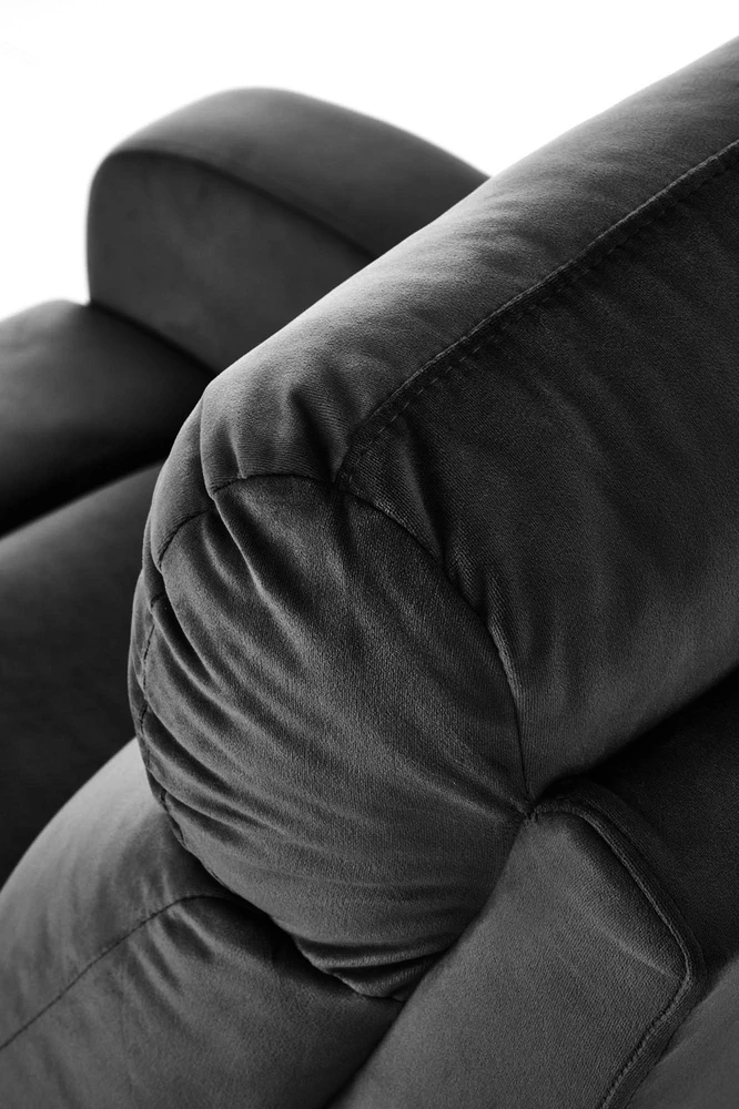 Fotelis WONDER recliner, juodos spalvos