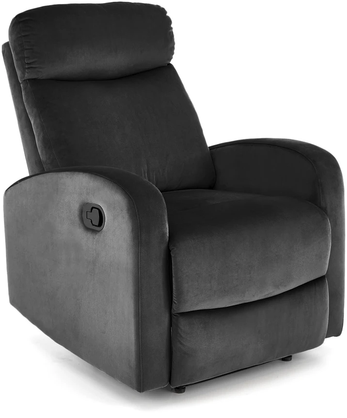 Fotelis WONDER recliner, juodos spalvos
