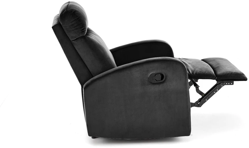 Fotelis WONDER recliner, juodos spalvos