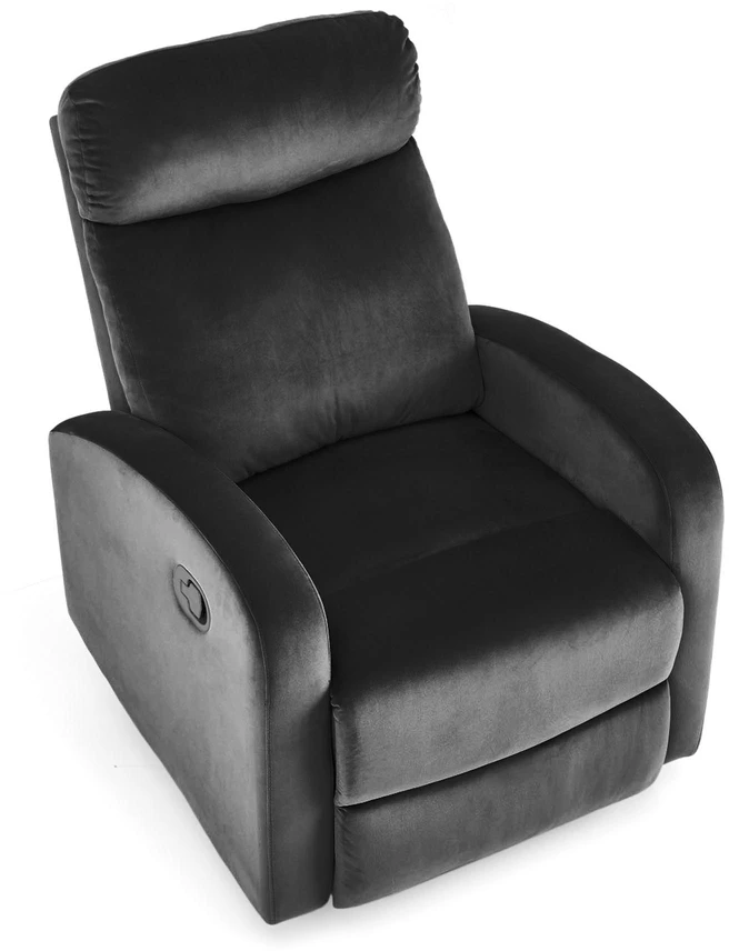Fotelis WONDER recliner, juodos spalvos