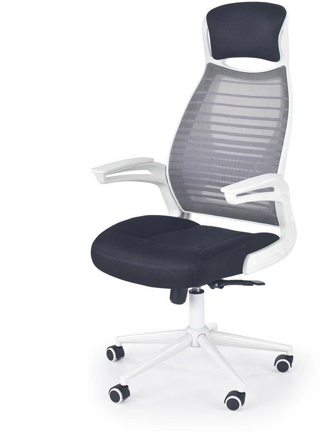 FRANKLIN office chair, color: juodas / baltas / pilkas