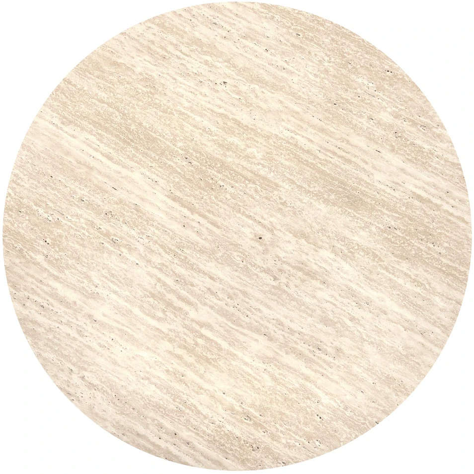 FRIDA c.table travertine / walnut