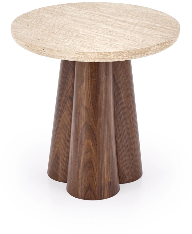 FRIDA S c.table travertine / walnut