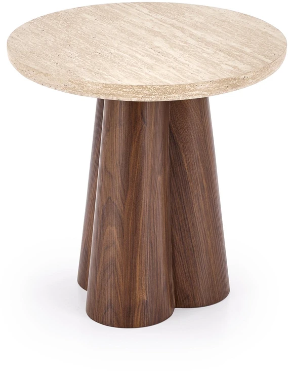 FRIDA S c.table travertine / walnut