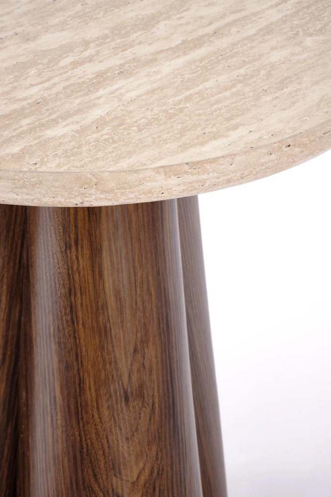 FRIDA S c.table travertine / walnut