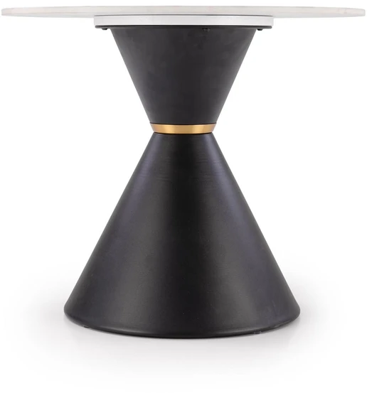 GORETTI_S coffee table, baltas marble / juodas