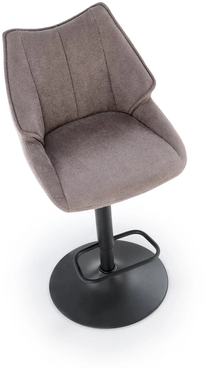 H122 bar stool, juodas / pilkas