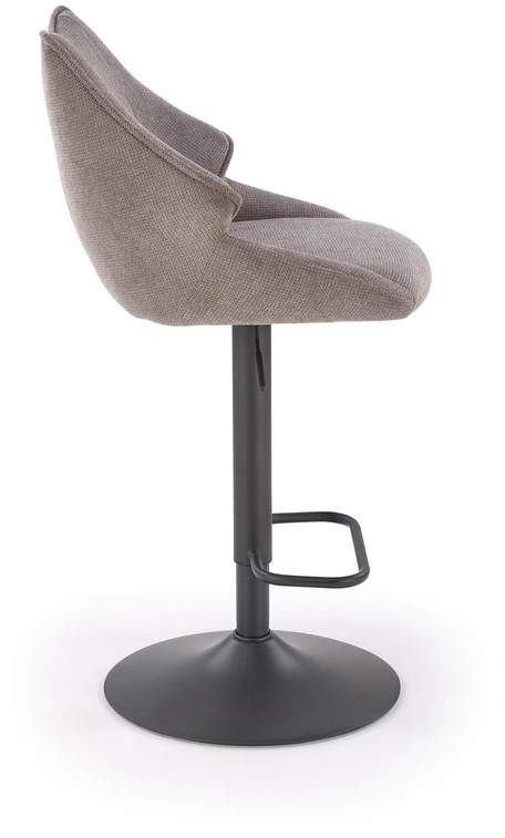 H122 bar stool, juodas / pilkas