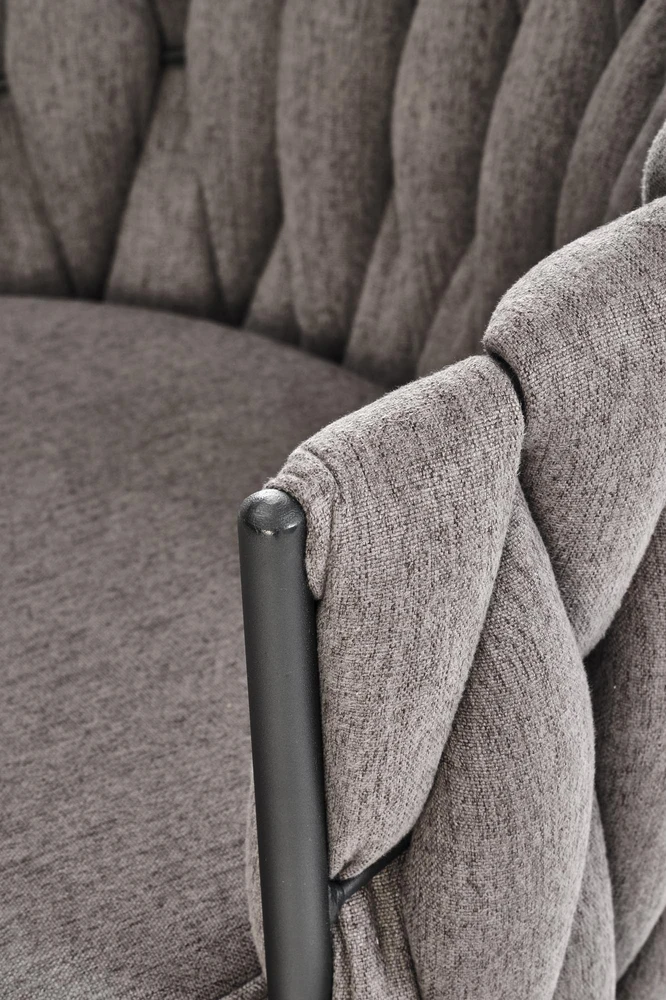 Halmar H125 baro kėdė, juoda / pilka