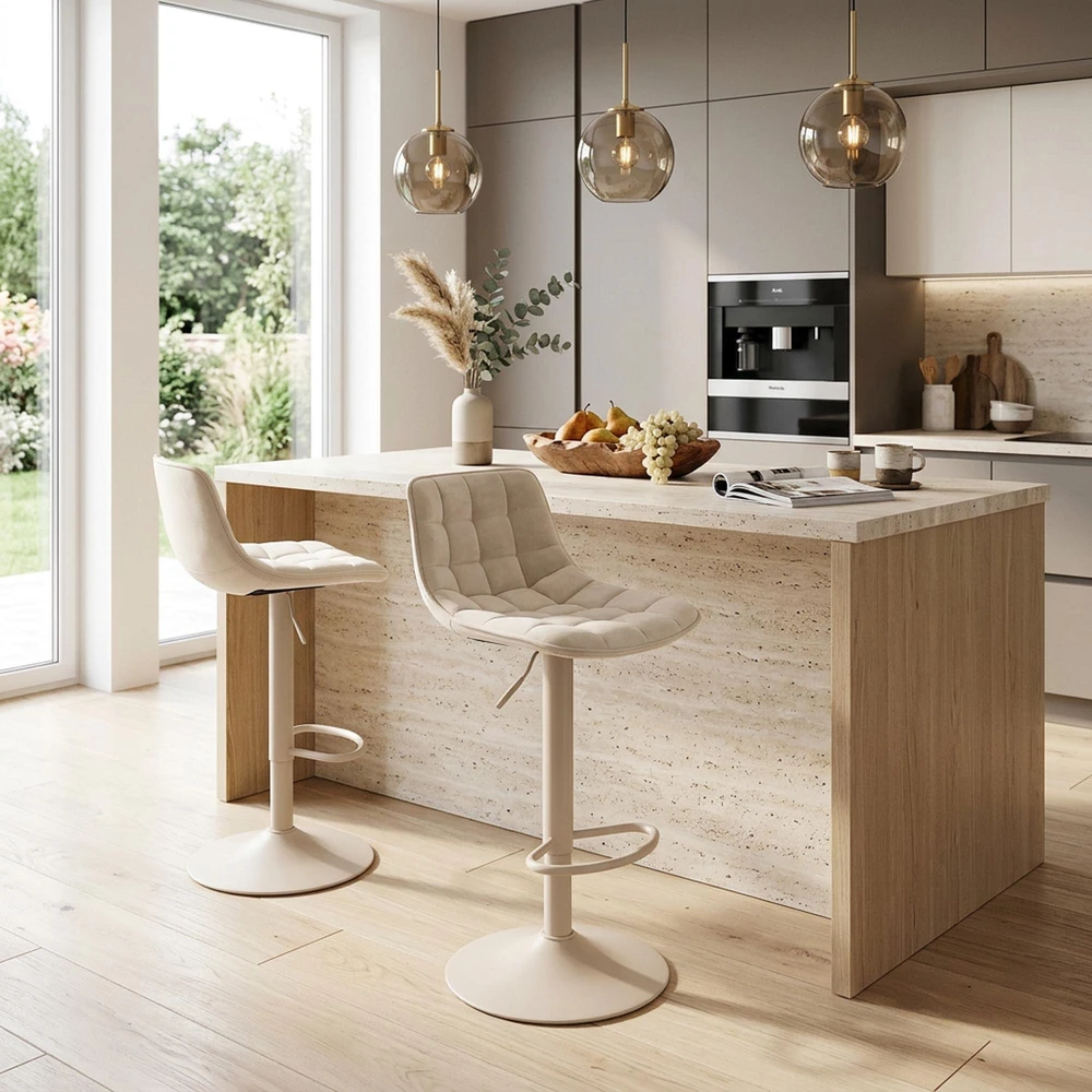 H95_CS bar stool, light beige