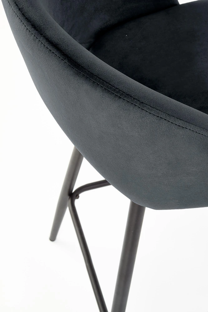 H96 bar stool, color: juodas