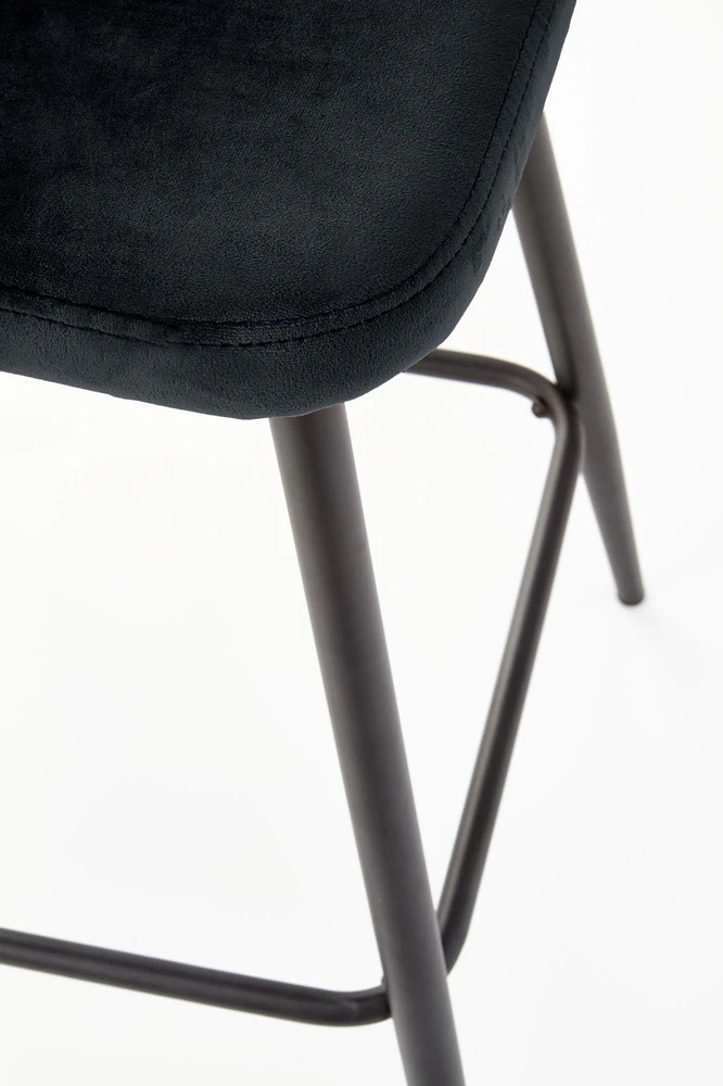 H96 bar stool, color: juodas
