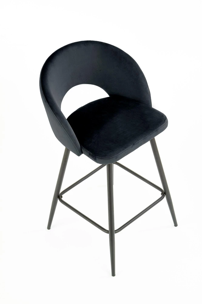 H96 bar stool, color: juodas