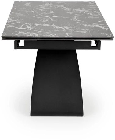 HILARIO extension table, juodas marble / juodas