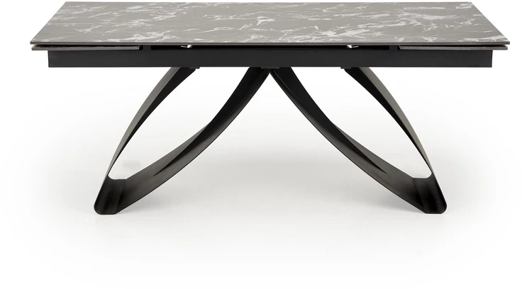 HILARIO extension table, juodas marble / juodas