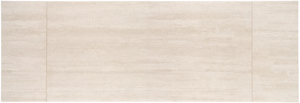 HILARIO extension table, light travertine/cashmere