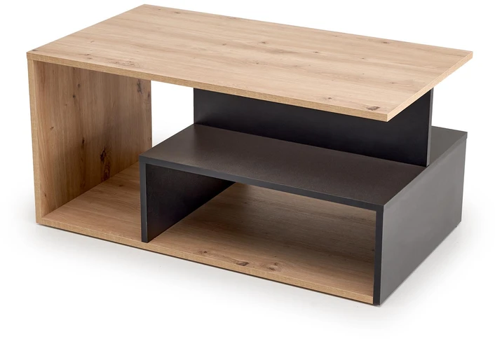 Halmar Kavos staliukas IVA C.Table, ąžuolo/juodos spalvos